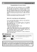 Preview for 8 page of Beko HSA32530N Instructions Of Use