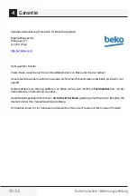 Предварительный просмотр 30 страницы Beko KMD3102W User Manual