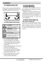 Preview for 10 page of Beko LSE415E31N User Manual