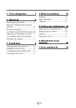 Preview for 3 page of Beko LXD 6155 S Installation, Operation & Food Storage Instructions