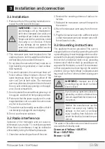 Preview for 13 page of Beko MCF25210X User Manual