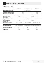 Preview for 147 page of Beko MCF25210X User Manual