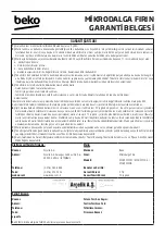 Предварительный просмотр 364 страницы Beko MGC20100B User Manual