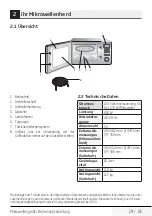 Preview for 29 page of Beko MGF 20210 X User Manual