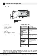 Предварительный просмотр 182 страницы Beko MGF20210B User Manual