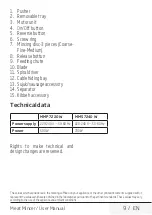 Preview for 9 page of Beko MMP7220W User Manual