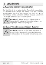 Preview for 26 page of Beko MMP7220W User Manual