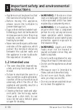 Preview for 8 page of Beko MOF 25310 X User Manual