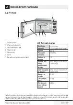 Предварительный просмотр 159 страницы Beko MOF20110X User Manual