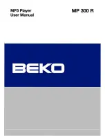 Предварительный просмотр 1 страницы Beko MP 300 R User Manual