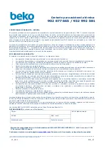 Preview for 88 page of Beko MQB 25332 BG User Manual