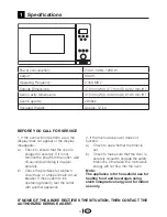 Предварительный просмотр 4 страницы Beko MWB 2000 EX Owner'S Instruction Manual