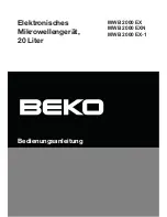 Предварительный просмотр 40 страницы Beko MWB 2000 EX Owner'S Instruction Manual