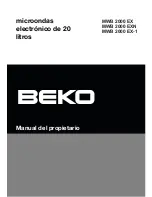 Предварительный просмотр 92 страницы Beko MWB 2000 EX Owner'S Instruction Manual