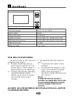 Предварительный просмотр 108 страницы Beko MWB 2000 EX Owner'S Instruction Manual