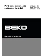 Предварительный просмотр 118 страницы Beko MWB 2000 EX Owner'S Instruction Manual