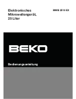 Preview for 40 page of Beko MWB 2510 EX Owner'S Instruction Manual