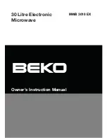 Beko MWB 3010 EX Owner'S Instruction Manual preview