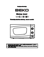 Предварительный просмотр 33 страницы Beko MWC 2000 MW Manual