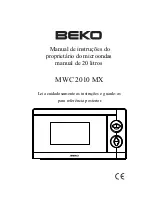 Preview for 33 page of Beko MWC 2010 MX Manual