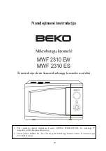 Предварительный просмотр 33 страницы Beko MWF2310ES Owner'S Instruction Manual