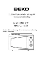 Предварительный просмотр 63 страницы Beko MWF2310ES Owner'S Instruction Manual