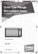 Preview for 1 page of Beko MWOTR30102SS Installation Manual