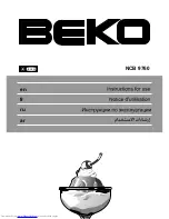 Preview for 1 page of Beko NCB 9760 Instructions For Use Manual