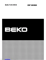 Предварительный просмотр 1 страницы Beko OIF 22300 User Manual