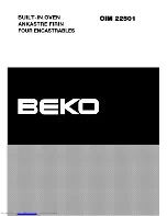 Preview for 1 page of Beko OIM 22501 User Manual