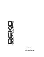 Предварительный просмотр 1 страницы Beko P7 Service Manual