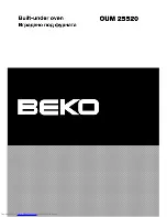 Предварительный просмотр 1 страницы Beko PUM 25520 Manual