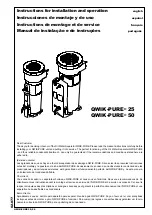 Beko QWIK-PURE 25 Instructions For Installation And Operation Manual предпросмотр