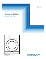 Beko QWM84 User Manual предпросмотр