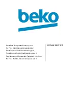 Preview for 1 page of Beko RCNA320E21PT Manual