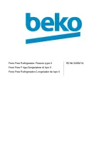 Preview for 1 page of Beko RCNA320E21X Manual