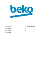 Preview for 1 page of Beko RCNA340E20W User Manual