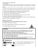 Preview for 3 page of Beko RCNA340K30WN Instructions Of Use