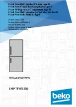 Preview for 1 page of Beko RCNA355E21W Instructions Of Use