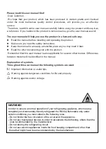 Preview for 3 page of Beko RCNA406I30XB Instructions Of Use