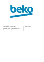 Preview for 1 page of Beko RCSA360K20PT Manual