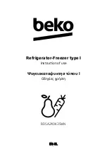 Preview for 1 page of Beko RDSA240K35WN Instructions Of Use