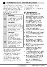 Preview for 4 page of Beko RES41 S User Manual