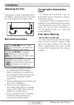 Preview for 10 page of Beko RES41 S User Manual