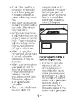 Preview for 9 page of Beko RFNE 270 L23 W User Manual