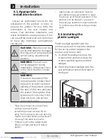 Preview for 10 page of Beko RFNE 270E 23W User Manual