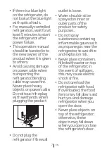 Preview for 8 page of Beko RFNE290L21X User Manual