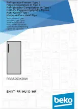 Beko RSSA250K20W Instructions For Use Manual preview