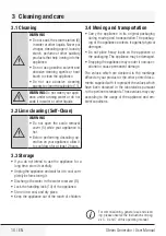 Preview for 16 page of Beko SGA 8328 B User Manual