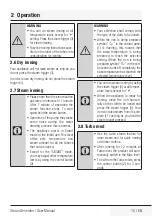 Preview for 15 page of Beko SGA8328B User Manual